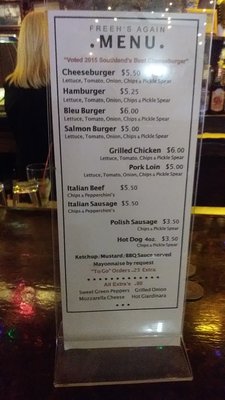 Menu photo 3 Freeh's Again Matteson, IL