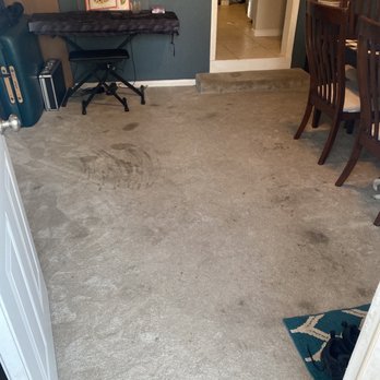 Better Call Tony - Before (multiple, unknown stains...kids and dogs) - Carpet Cleaning Near Me - Vista, California