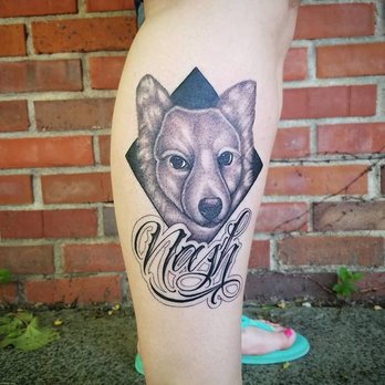 Collective Hive Tattoo - Dog Portrait Done by Eric Conner - Tattoo Near Me - Omaha, Nebraska