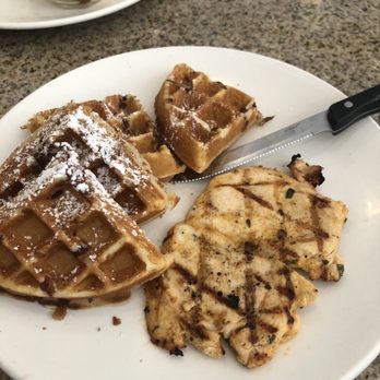 Eggsquisite Cafe - Chicken and waffles (gluten free version) - Breakfast & Brunch Near Me - McKinney, Texas Eggsquisite Cafe - Chicken and waffles (gluten free version) - Breakfast & Brunch Near Me - McKinney, Texas