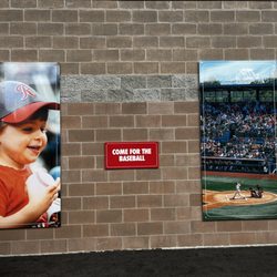 Cheney Stadium - Beautiful pictures in the concourse area