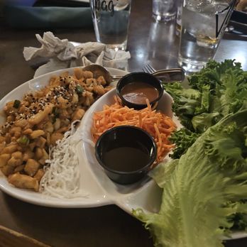 Village Bar & Grill - Lettuce Wraps - loved the sauces! - Burgers Near Me - Sunriver, Oregon Village Bar & Grill - Lettuce Wraps - loved the sauces! - Burgers Near Me - Sunriver, Oregon