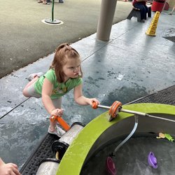 McKenna Children's Museum - My kiddo playing in the water activity outside