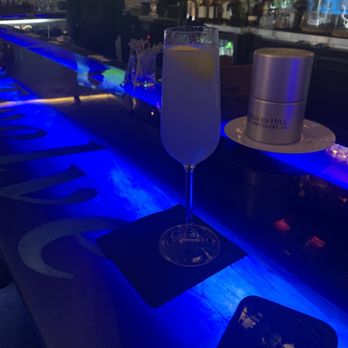 Bar 19 Twelve - French 75 with violet cream, yummy - Bars Near Me - North Myrtle Beach, South Carolina