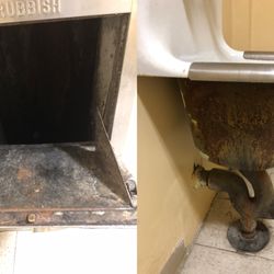 Housing Authority of the City of Los Angeles - Our rotted out trash room rust and mold, refuse to clean it up. 7 stories, 14 trash rooms just like this. The laundry rooms are the same.