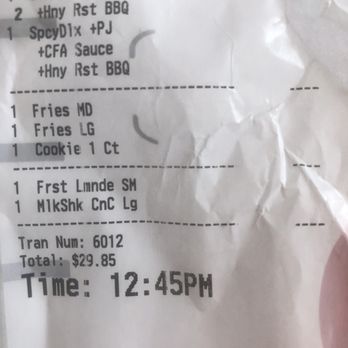 Chick-fil-A - Carry Out order during COVID19. They filled it exactly as requested! - Fast Food Near Me - Vacaville, California
