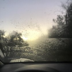 Charlie Car Rental - The window that we were expected to see out of.