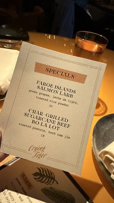 Menu photo 2 Crying Tiger Chicago, IL Menu photo 2 Crying Tiger Chicago, IL