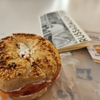 Russ & Daughters - Classic bagel & Lox sandwich $17.00 - Bagels Near Me - New York, New York Russ & Daughters - Classic bagel & Lox sandwich $17.00 - Bagels Near Me - New York, New York