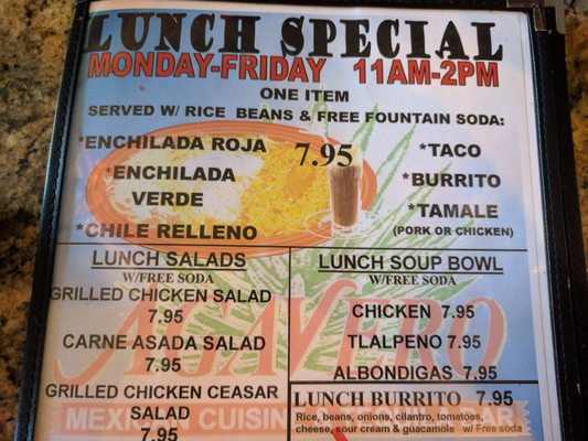 Menu photo 7 El Agavero Oakland, CA