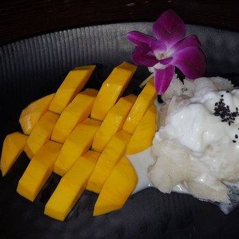 Ocean Thai Cuisine - Sweet sticky rice with mangoes - Thai Near Me - Oceanside, California Ocean Thai Cuisine - Sweet sticky rice with mangoes - Thai Near Me - Oceanside, California