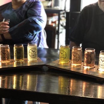 The Craftroom - Double flight, shared with my sister - Cideries Near Me - Albuquerque, New Mexico