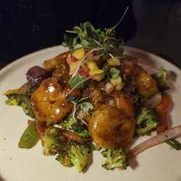 Mango Hot Honey Shrimp