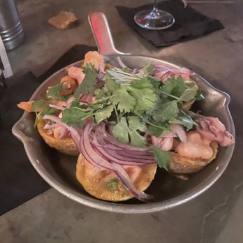 FINKA Table & Tap - Delicious - tostones with ceviche!!! - Asian Fusion Near Me - Miami, Florida FINKA Table & Tap - Delicious - tostones with ceviche!!! - Asian Fusion Near Me - Miami, Florida