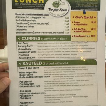 Bangkok Square - Lunch menu - Thai Near Me - Gainesville, Florida Bangkok Square - Lunch menu - Thai Near Me - Gainesville, Florida