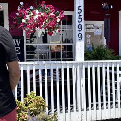 The Junction of Gowensville - Country porch with flower baskets gives this restaurant a homey feeling! Great food and friendly service!