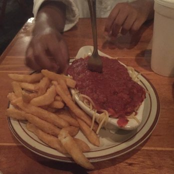 Chesapeake House - Spaghetti on the kids kids menu. - Seafood Near Me - Myrtle Beach, South Carolina Chesapeake House - Spaghetti on the kids kids menu. - Seafood Near Me - Myrtle Beach, South Carolina
