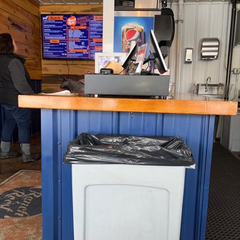 Ranch & Roost - a kitchen counter with a trash can in front of it - Chicken Shop Near Me - Gillette, Wyoming