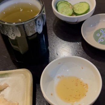Shibuya - Cucumbers upon seating - Sushi Bars Near Me - Calabasas, California