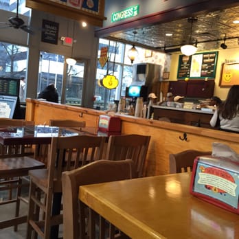 Potbelly - Interior from where I was sitting.  Has a nice comfy feeling, but there's not a lot of open space, so it gets a little crowded. - Sandwiches Near Me - Richmond, Virginia