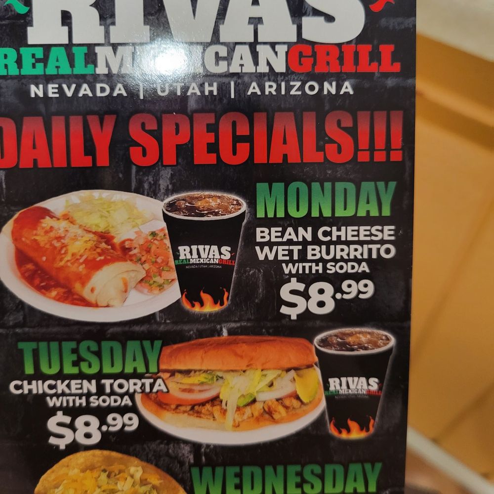Rivas Mexican Grill - Daily special Mon-Wed - Mexican Near Me - Sparks, Nevada Rivas Mexican Grill - Daily special Mon-Wed - Mexican Near Me - Sparks, Nevada