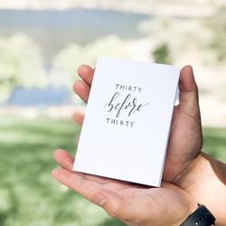 Gracefully Scripted - 30 before 30 list I made for my husband.