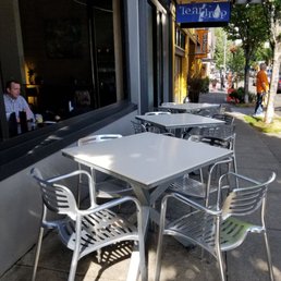 Outdoor seating in nice weather. Huge window opens to inside bar. Outdoor seating in nice weather. Huge window opens to inside bar.
