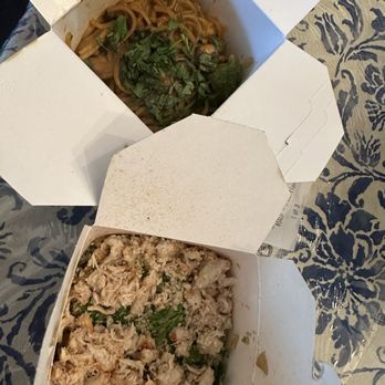 honeygrow - Customized (top), Chesapeake crab noodle stir fry (bottom) - Salad Near Me - Vienna, Virginia