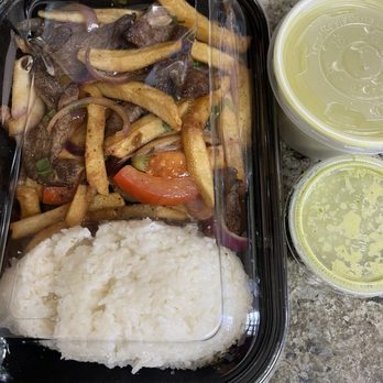 El Pollo Inka - Lomo Saltado To Go. Not worth $21 for this. - Latin American Near Me - Gardena, California