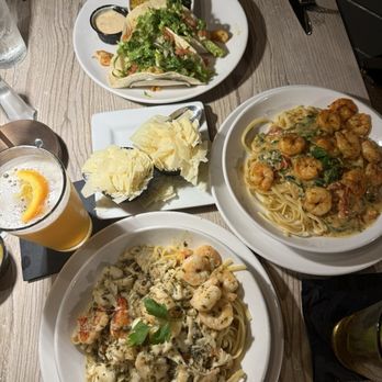 Dry Dock Waterfront Grill - Seafood Linguine shrimp tacos - Seafood Near Me - Longboat Key, Florida Dry Dock Waterfront Grill - Seafood Linguine shrimp tacos - Seafood Near Me - Longboat Key, Florida
