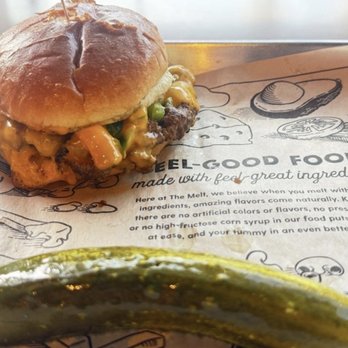 The Melt - The Original with bacon and a side pickle - Sandwiches Near Me - Burbank, California The Melt - The Original with bacon and a side pickle - Sandwiches Near Me - Burbank, California