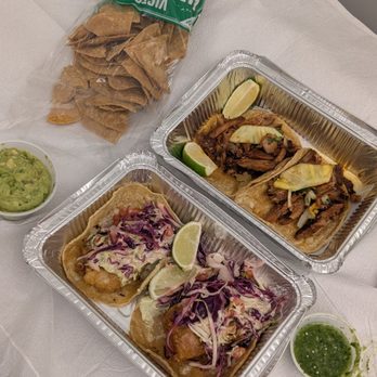 Tacombi - Takeout. BOGO al pastor tacos, BOGO baja crispy fish tacos, small guac and chips - Mexican Near Me - New York, New York Tacombi - Takeout. BOGO al pastor tacos, BOGO baja crispy fish tacos, small guac and chips - Mexican Near Me - New York, New York
