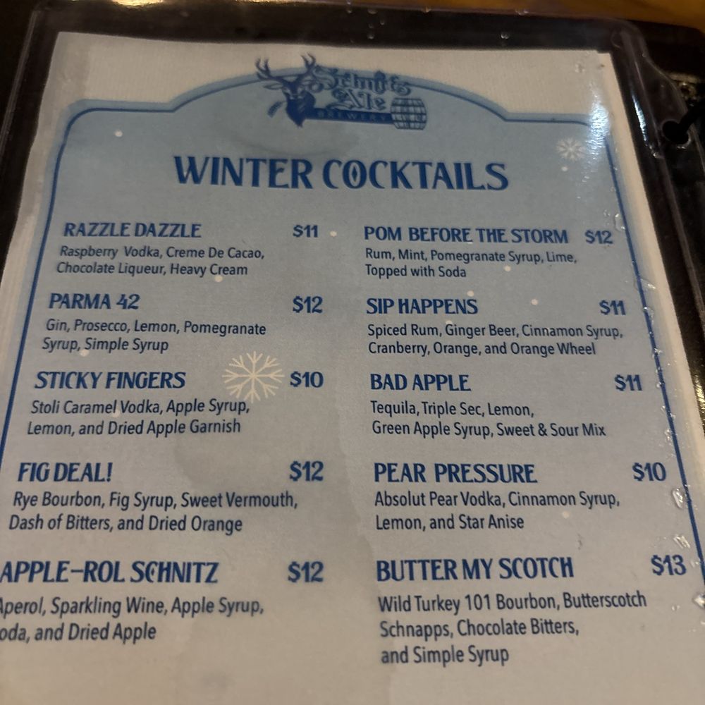 Their special winter drinks. The Bad Apple was very good! Their special winter drinks. The Bad Apple was very good!