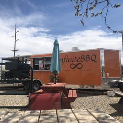 InfiniteBBQ - Cool smoker trailer and nice outdoor seating