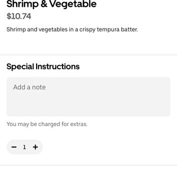 Hello Tokyo Japanese Restaurant - Very clearly stated shrimp AND vegetables - Japanese Near Me - Gonzales, Louisiana