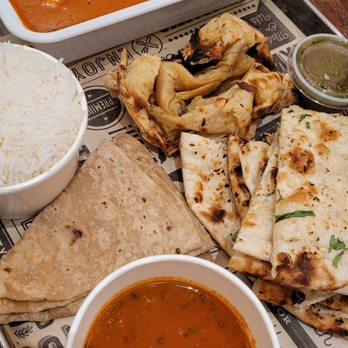 Chaat Mandi - Butter chicken, assorted breads and rice - Indian Near Me - Morrisville, North Carolina Chaat Mandi - Butter chicken, assorted breads and rice - Indian Near Me - Morrisville, North Carolina