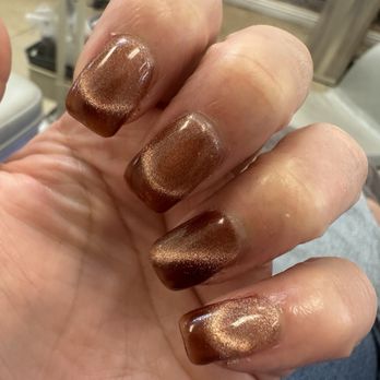 French Nails & Lashes - Fall cat eye nails - Waxing Near Me - Murrieta, California