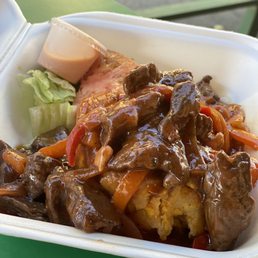 Mofongo de beef Mofongo de beef