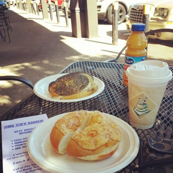 Java Joe's Bagels - Cheddar bagel with chive cream cheese & sesame bagel with sausage egg and cheese. Cinnamon nut coffee and orange juice - Bagels Near Me - Succasunna, New Jersey Java Joe's Bagels - Cheddar bagel with chive cream cheese & sesame bagel with sausage egg and cheese. Cinnamon nut coffee and orange juice - Bagels Near Me - Succasunna, New Jersey