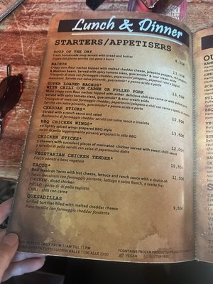 Menu photo 1 Scholars Rome, RM