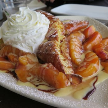 Starling Diner - stuffed french toast with peaches - New American Near Me - Long Beach, California Starling Diner - stuffed french toast with peaches - New American Near Me - Long Beach, California