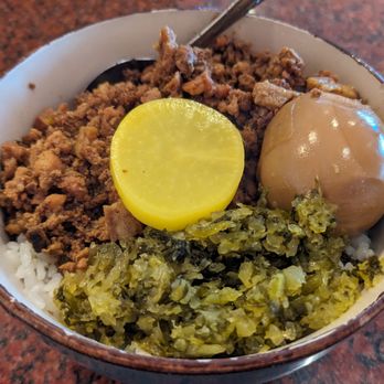 Tai Kee Wonton - Minced Pork with Rice & Small Wonton Combo (Wonton not included in photo) - Taiwanese Near Me - San Jose, California Tai Kee Wonton - Minced Pork with Rice & Small Wonton Combo (Wonton not included in photo) - Taiwanese Near Me - San Jose, California