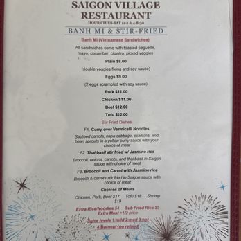 Saigon Village Restaurant - Banh mi menu - Vietnamese Near Me - Chincoteague, Virginia Saigon Village Restaurant - Banh mi menu - Vietnamese Near Me - Chincoteague, Virginia