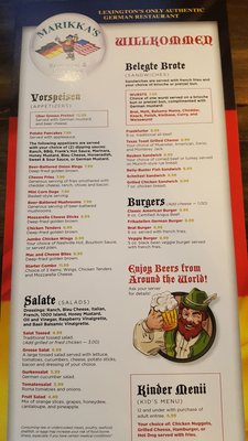 Menu photo 6 Marikka's Restaurant & Bier Stube Lexington, KY Menu photo 6 Marikka's Restaurant & Bier Stube Lexington, KY