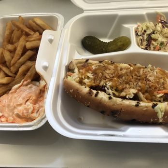 Chainsmoker Urban Barbecue - Smoked Brisket Hoagie and double fried fries - Barbeque Near Me - Toronto, Ontario