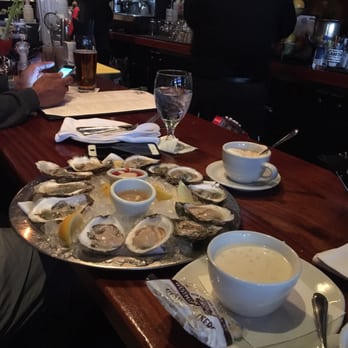 Atlantic Fish - Oysters and chowder at the bar - Seafood Near Me - Boston, Massachusetts Atlantic Fish - Oysters and chowder at the bar - Seafood Near Me - Boston, Massachusetts