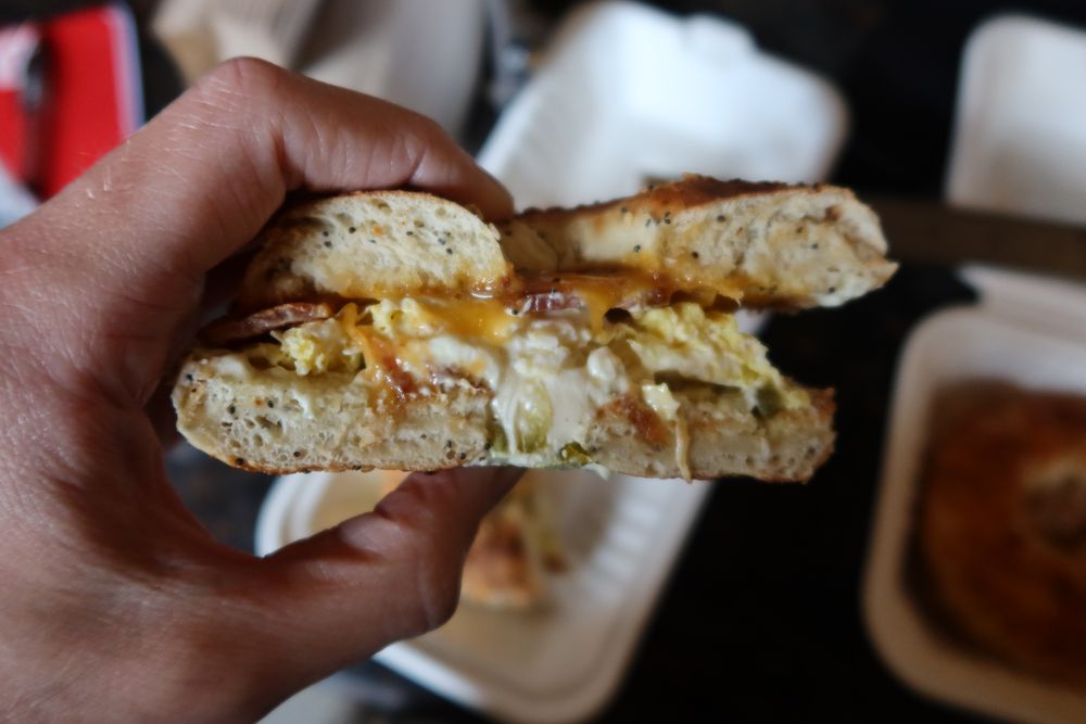 Food from First Bloom Coffee and Bakery