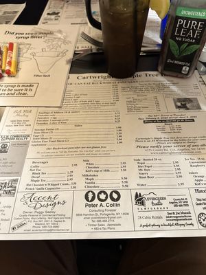 Menu photo 3 Cartwright's Maple Tree Inn Angelica, NY