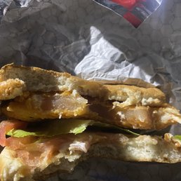 Raw Wendy's Spicy Chicken Sandwich Raw Wendy's Spicy Chicken Sandwich