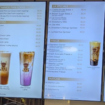 Laboba - Menu (Sept 2025) - Bubble Tea Near Me - Marysville, Washington